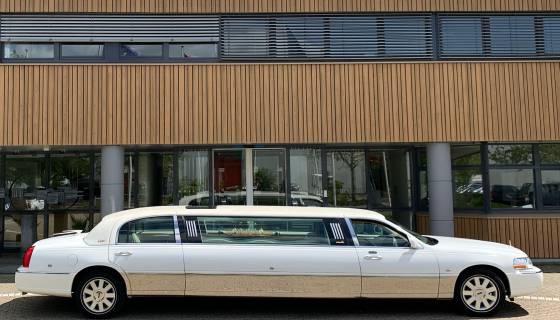 Bruiloft arrangement limousine